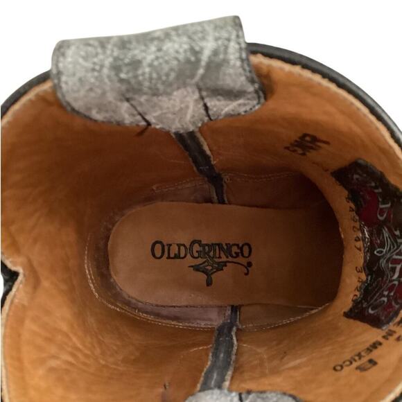 Old Gringo Aria Plain Harbor Grey Harness Snip Toe Western Cowgirl Boot 7.5 B - Picture 12 of 14